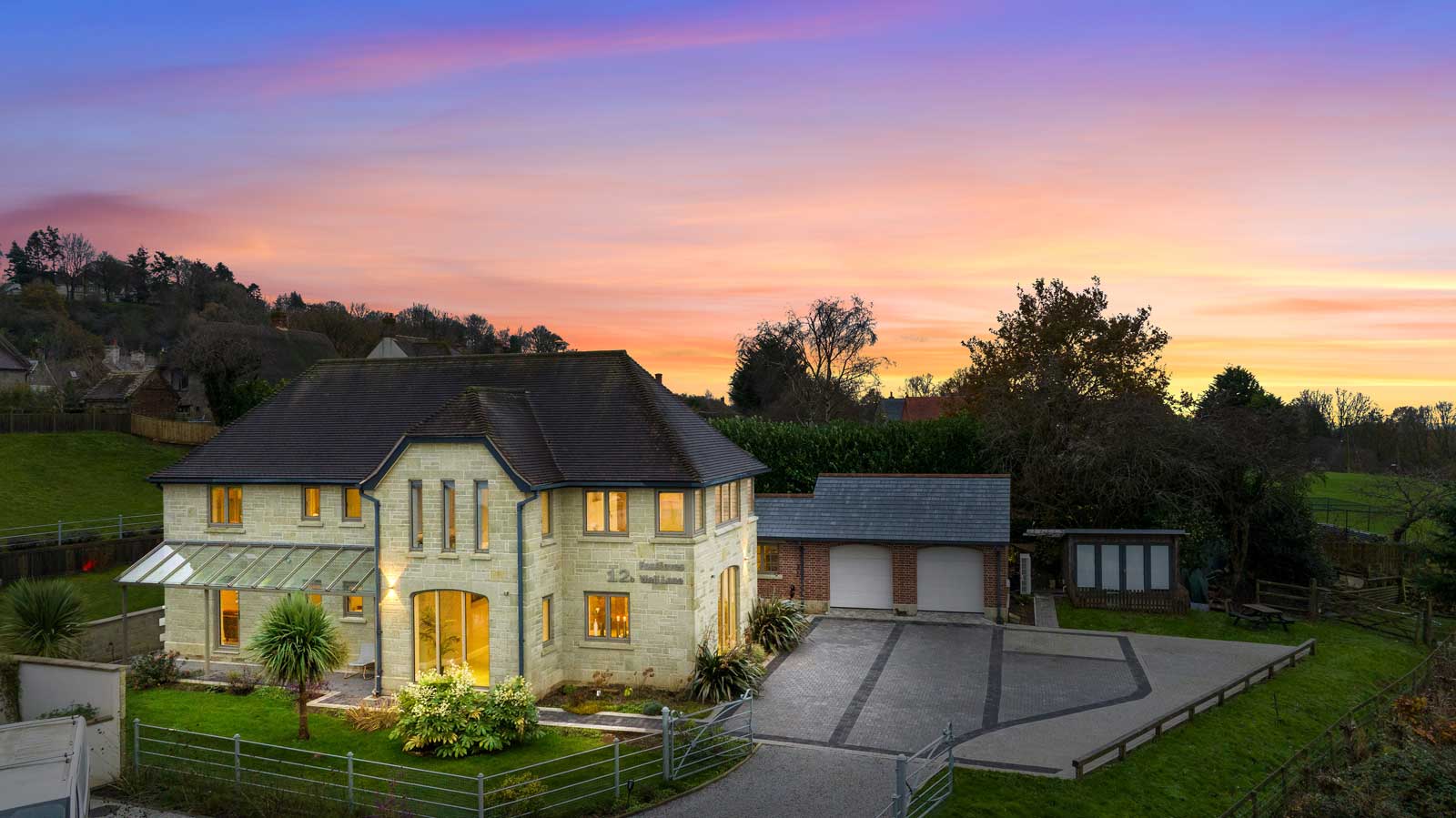 aerial property photographer twilight
